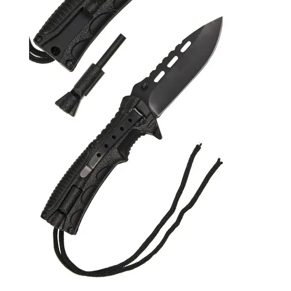 MIl-TEC Αναδιπλούμενο Μαχαίρι με Χειρολαβή Paracord & Σπινθηριστή