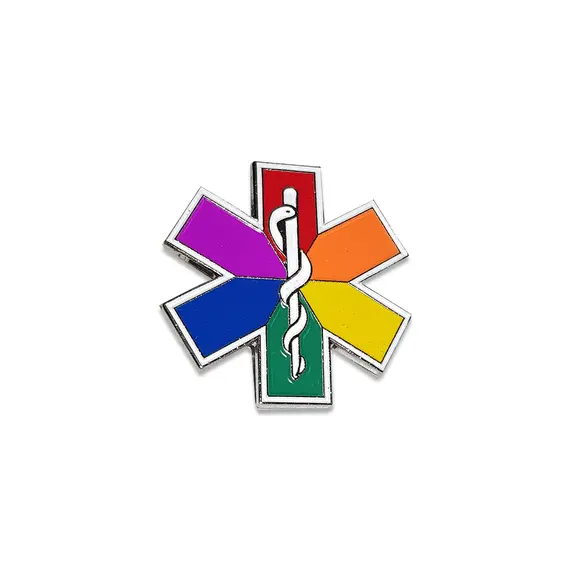 LGBT Rainbow Star of Life Καρφίτσα Μεταλλική