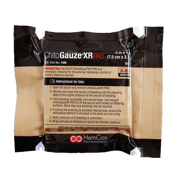 HemCon ChitoGauze XR PRO Αιμοστατική Γάζα Z-Fold