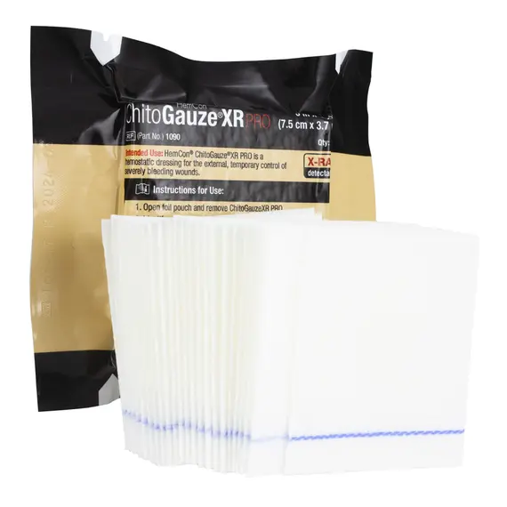 HemCon ChitoGauze XR PRO Αιμοστατική Γάζα Z-Fold