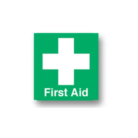 Î‘Ï…Ï„Î¿ÎºÏŒÎ»Î»Î·Ï„Î¿ Î£Î®Î¼Î± "FIRST AID" 95 x 95 mm