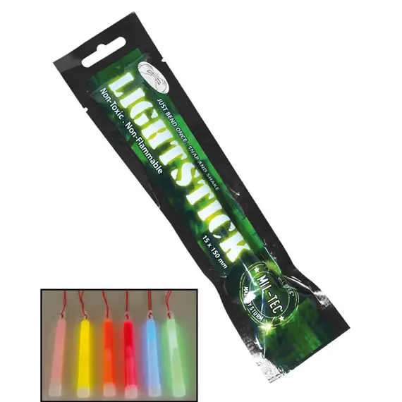 MIL-TEC Ράβδος Χημικού Φωτός 12 Ωρών 1,5 Χ 15 cm - 6 Χρώματα MIL-TEC Ράβδος Χημικού Φωτός 12 Ωρών 1,5 Χ 15 cm - 6 Χρώματα