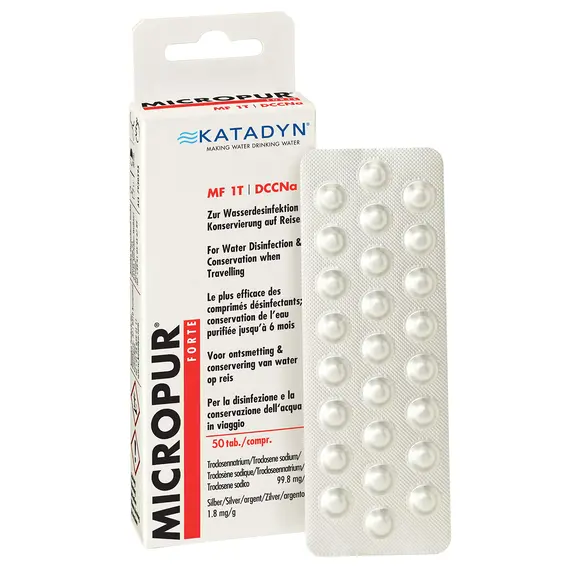 Katadyn Micropur Forte MF 1/50T Ταμπλέτες Καθαρισμού Νερού με Ιόντα Αργύρου + Χλώριο (2x25) Katadyn Micropur Forte MF 1/50T Ταμπλέτες Καθαρισμού Νερού με Ιόντα Αργύρου + Χλώριο (2x25)