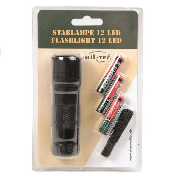 MIL-TEC Φακός Χειρός με 12 LED MIL-TEC Φακός Χειρός με 12 LED