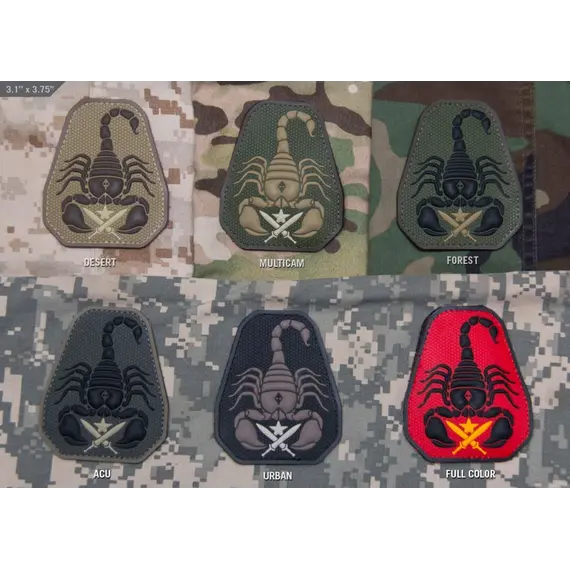 Scorpion Unit PVC Patch All Colors