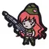 Mil-Spec Monkey Κεντημένο Σήμα Gun Girl